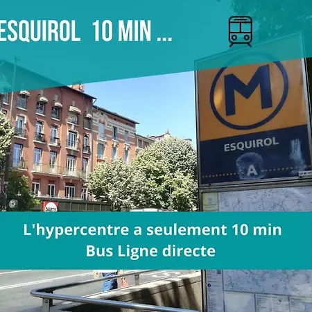 La Terrasse St Michel - Parking -metro - Bus Apartment *